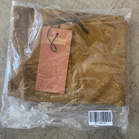 HIGH RISE BIKER SHORTS - SADDLE - Picture 3 of 3